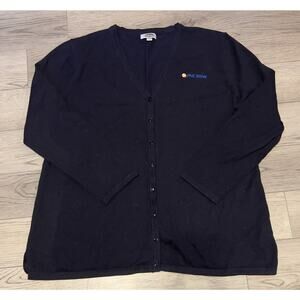 PNC Branded Employee Edwards 3XL Womens Blue Cardigan Pre-Owned